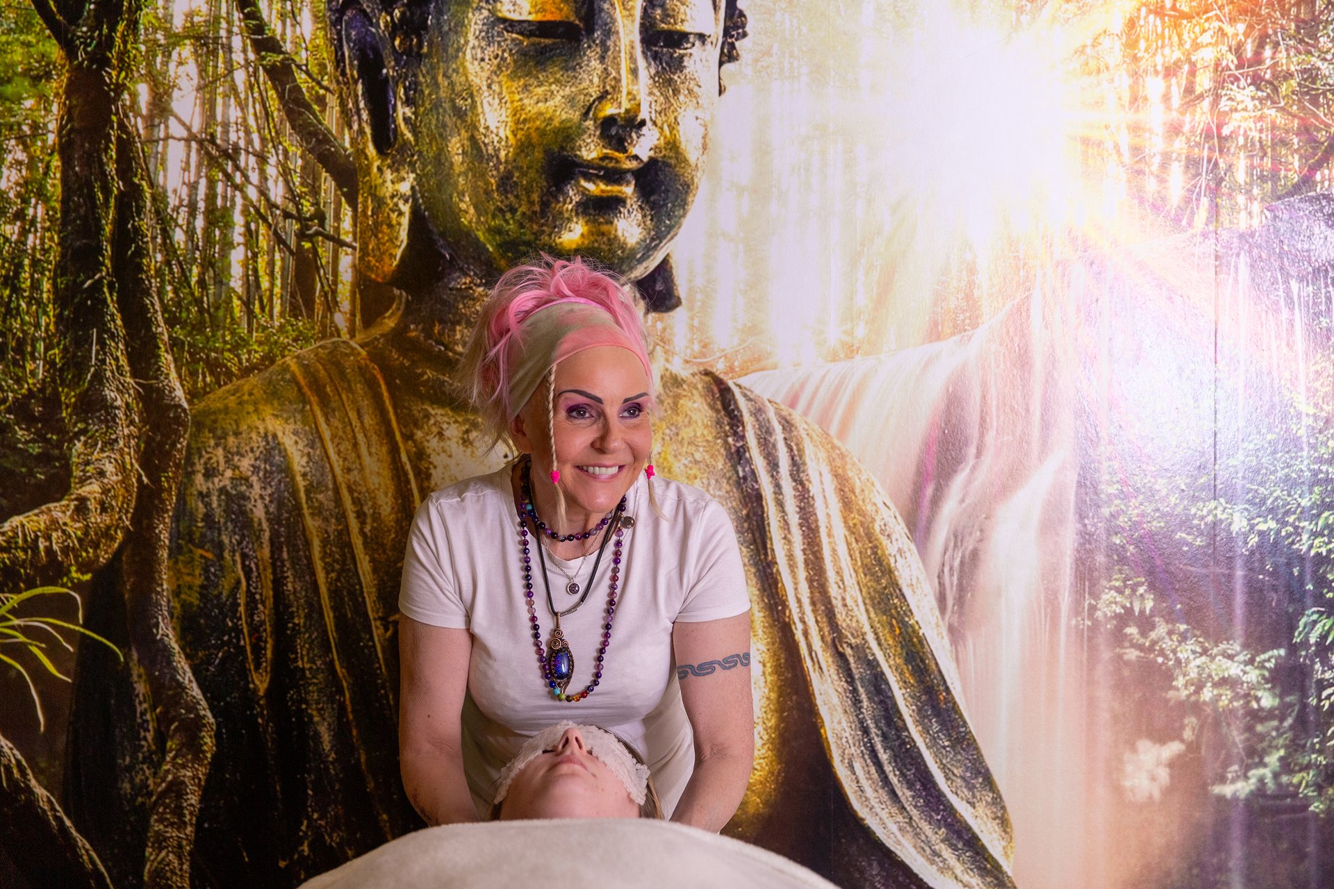 Yvonne Barrie practicing Hydrotherm therapy in East Kilbride