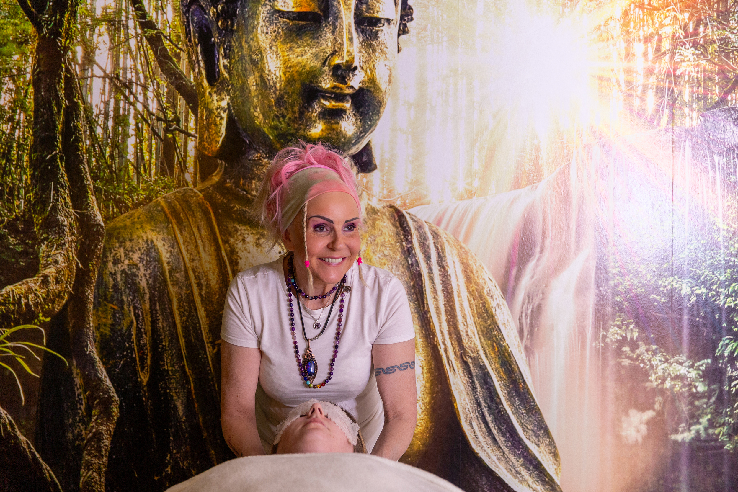 Yvonne Barrie practicing Hydrotherm therapy in East Kilbride